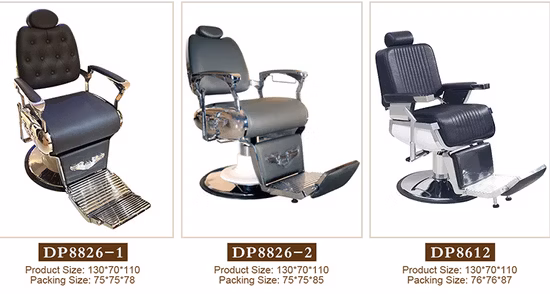 Salon Hair Equipment Antique Barber Chairs Hairdresser Black Barber Chair for Sale