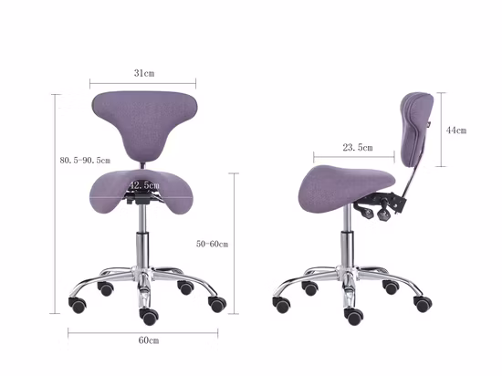 Superior Quality Gas Lift Salon Stool with Back Rest