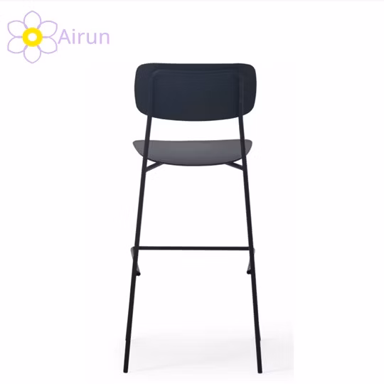 High Quality Modern Design Grey Real Fashion Italian Fabric Bar Stool